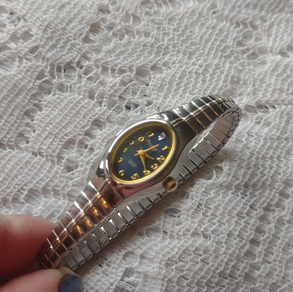 Precision by Gruen Silver and Goldtone Ladies Watch